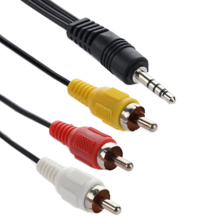 Cavo jack stereo maschio da 3,5 mm a 3 connettori RCA maschi, lunghezza: 75 cm Cavo jack stereo maschio da 3,5 mm a 3 connettori RCA maschi, lunghezza: 75 cm